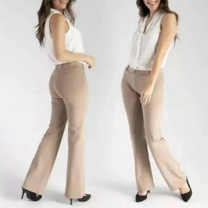 Betabrand Dress Pant Yoga Pants Tan Size Small Petite